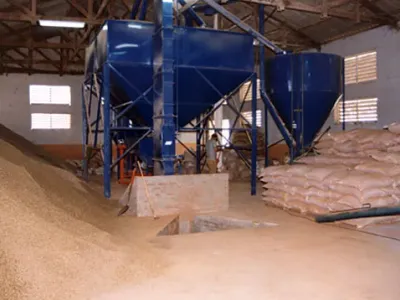 Infraestrutura — Interior Deposito Beneficiamento Graos Moega